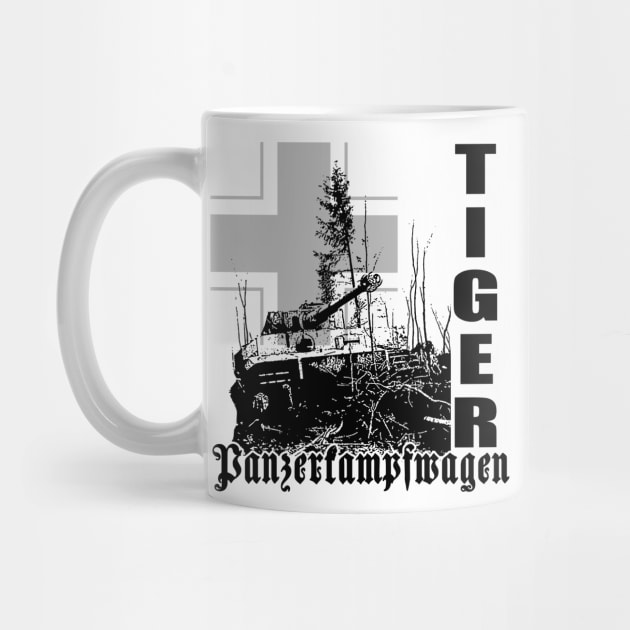 tiger tank Panzerkampfwagen by hottehue